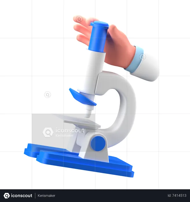 Mircroscope  3D Icon
