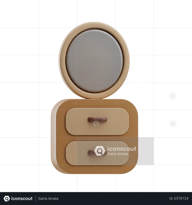 Mirror Table  3D Icon