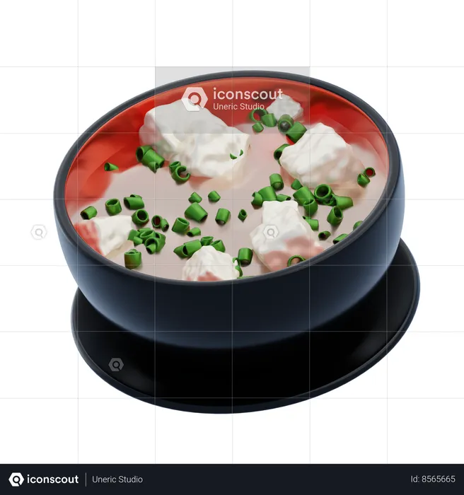 Miso Soup  3D Icon