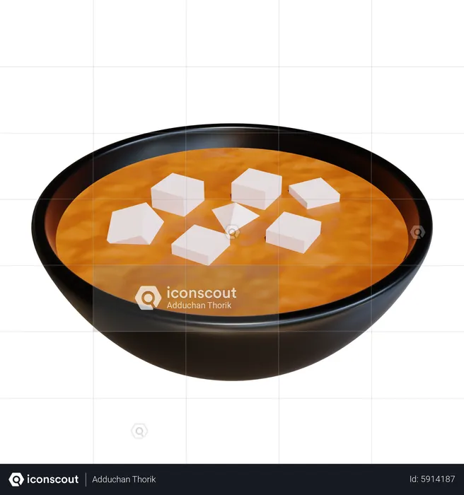 Miso Soup  3D Icon
