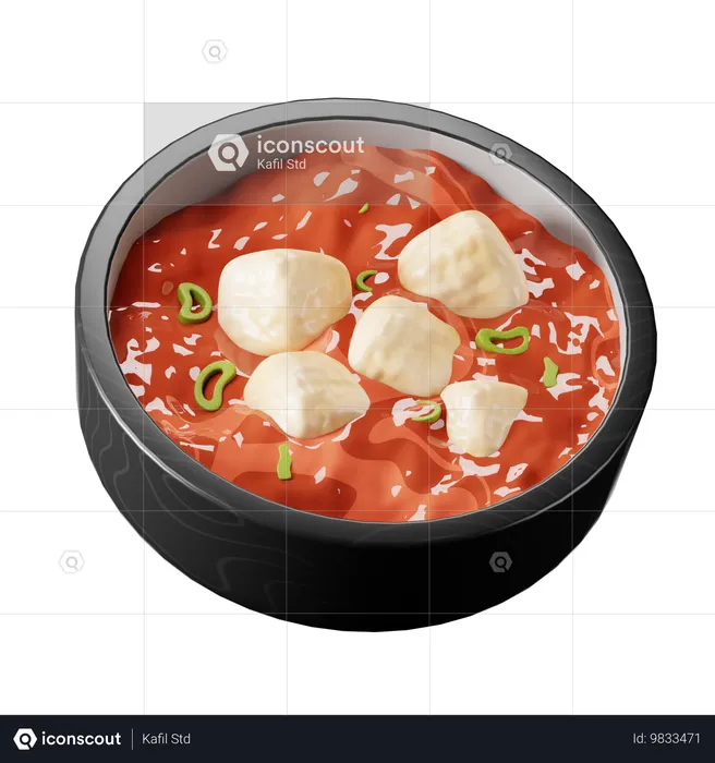 Miso-Suppe  3D Icon