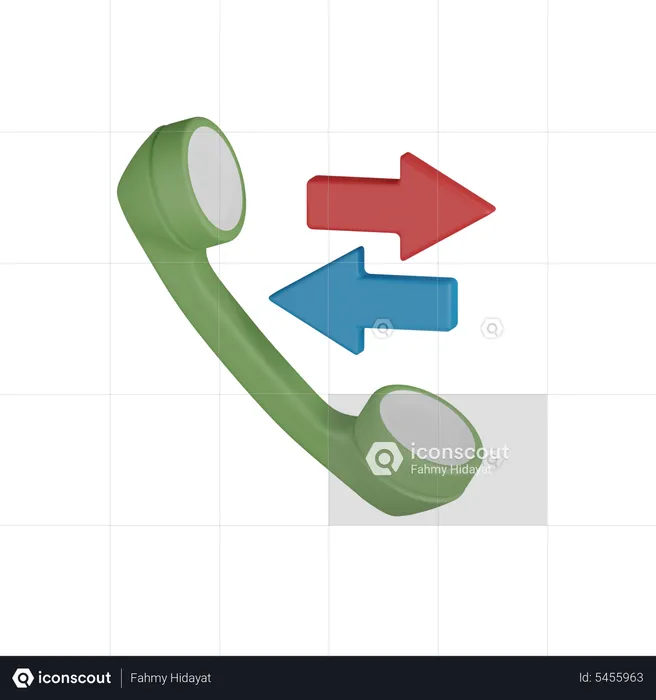 Missed Call  3D Icon