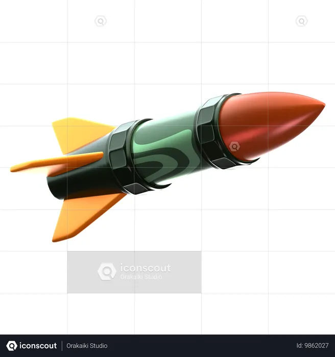 Missile  3D Icon