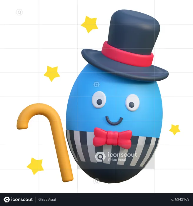 Mister Egg  3D Icon