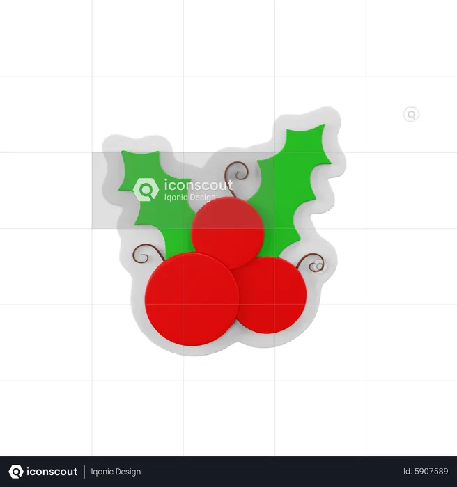 Mistletoe  3D Icon