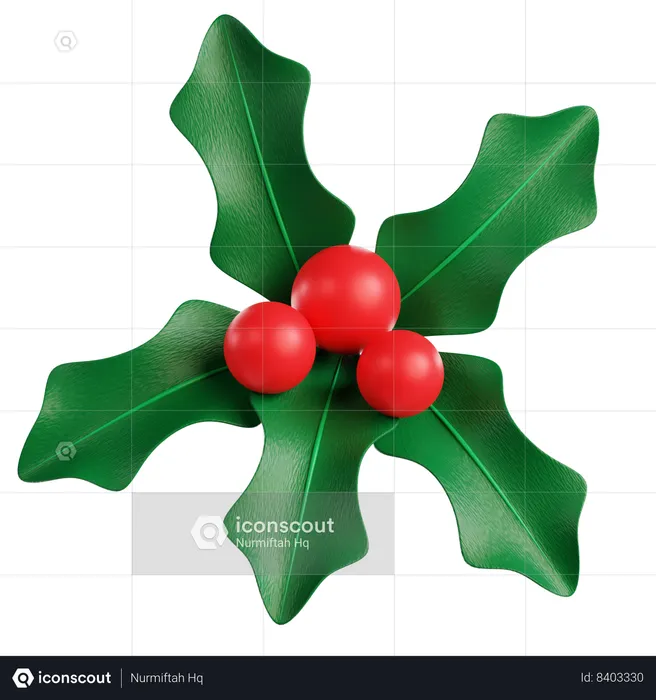 Mistletoe  3D Icon