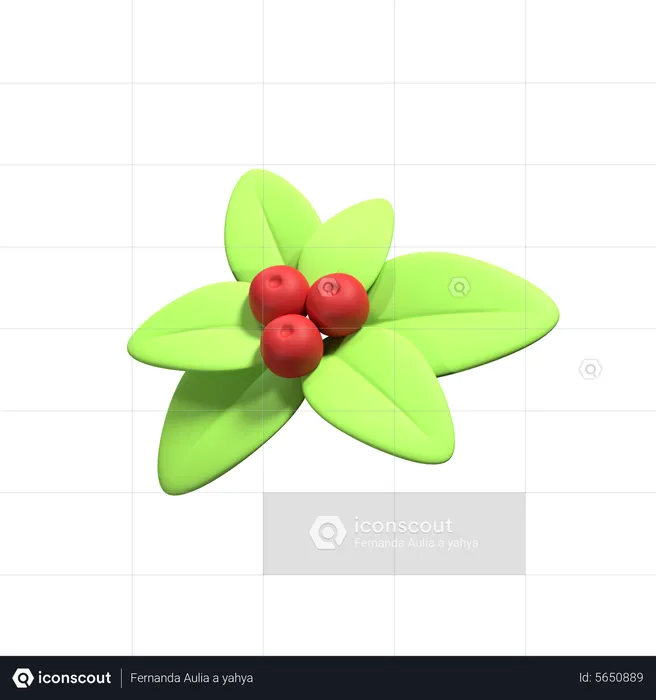 Mistletoe  3D Icon