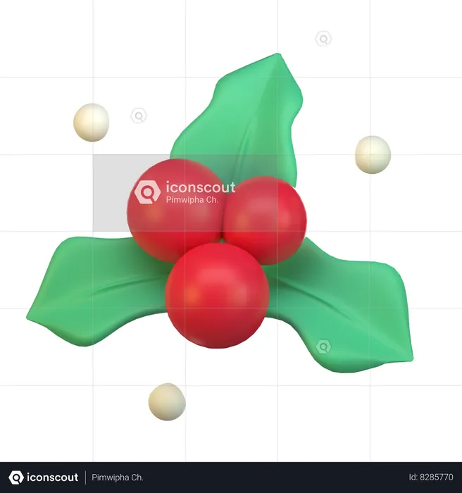 Mistletoe  3D Icon