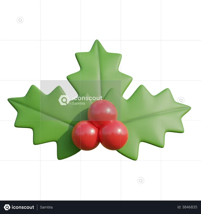 Mistletoe  3D Illustration