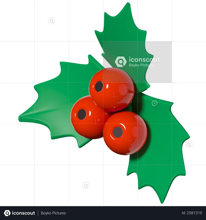 Mistletoe  3D Illustration