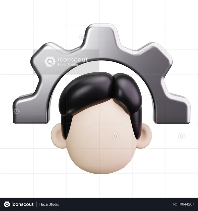 Mitarbeitereinstellungen  3D Icon