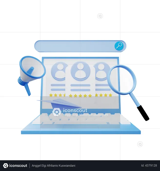 Mitarbeitergewinnung  3D-Symbol