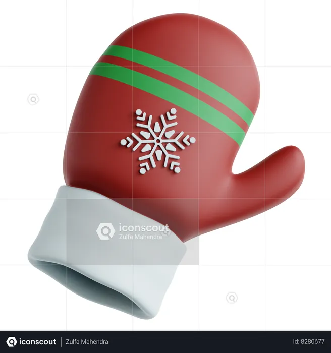 Mitten  3D Icon