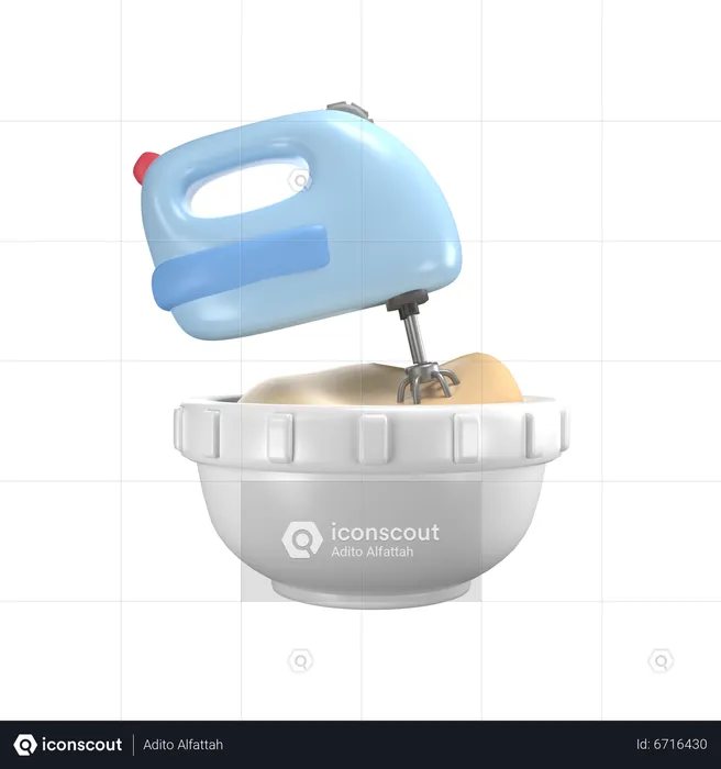 Mixer dough machine  3D Icon