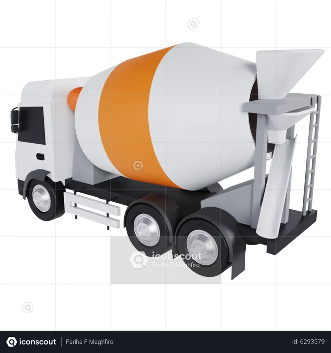 Mixer Truck  3D Icon