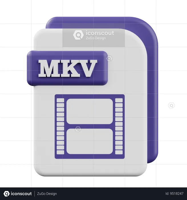 MKV  3D Icon