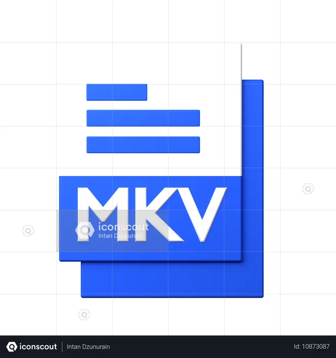 MKV File  3D Icon