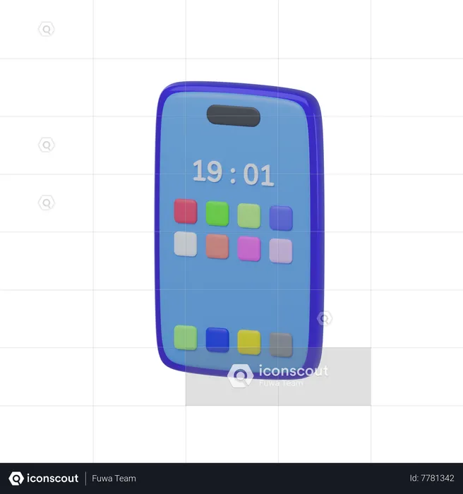 Téléphone portable  3D Icon