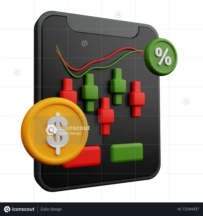 Mobile Bestandsüberwachung  3D Icon