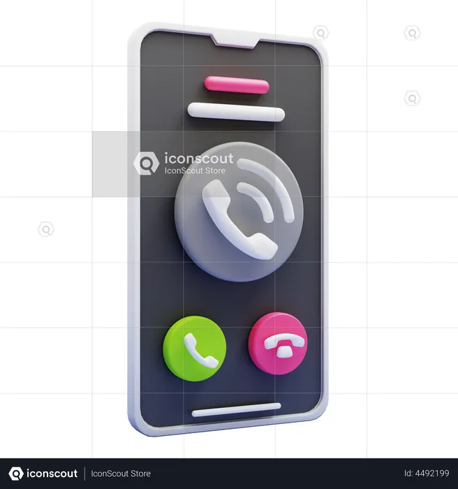 Mobile Calling  3D Icon