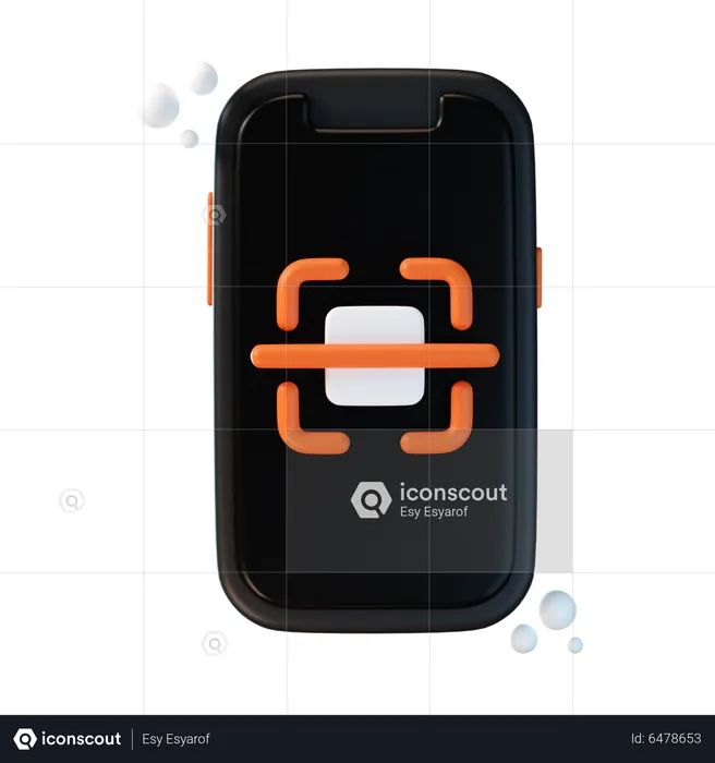 Mobile Code Scan  3D Icon