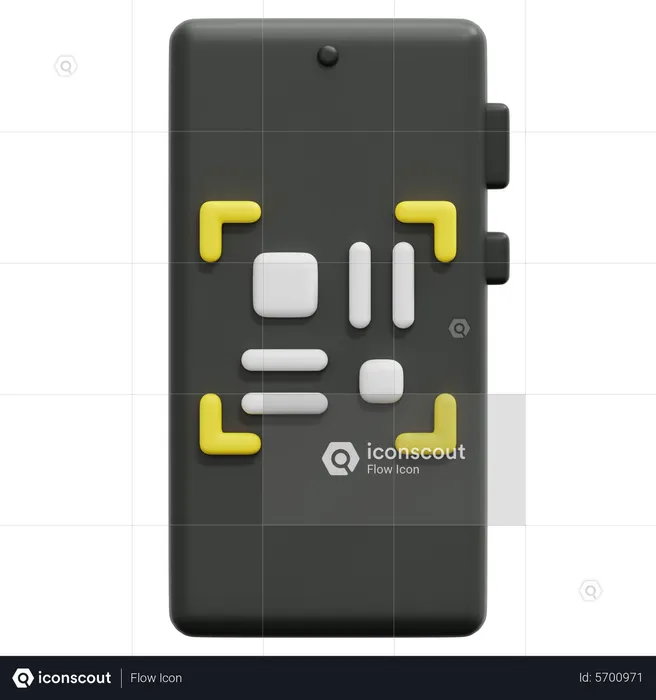Mobile Code Scan  3D Icon
