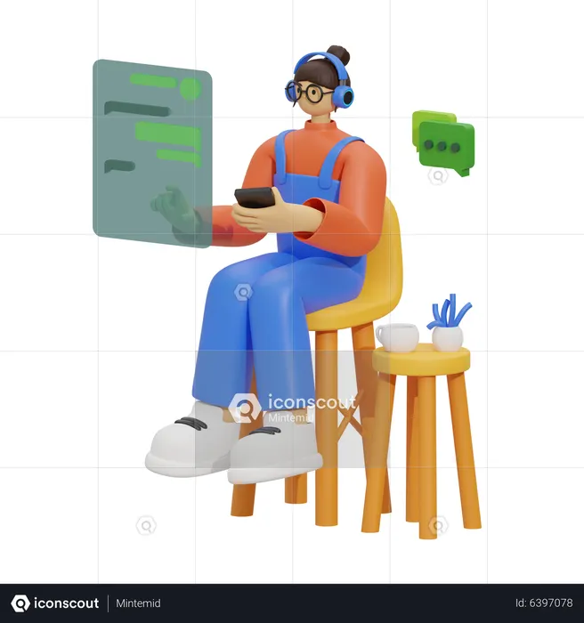 Mobile communication  3D Icon