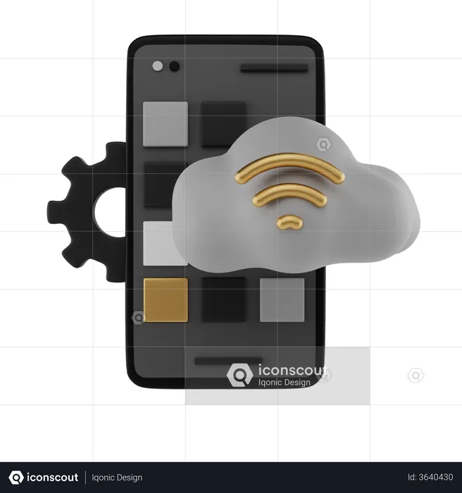 Mobile Configuration  3D Illustration