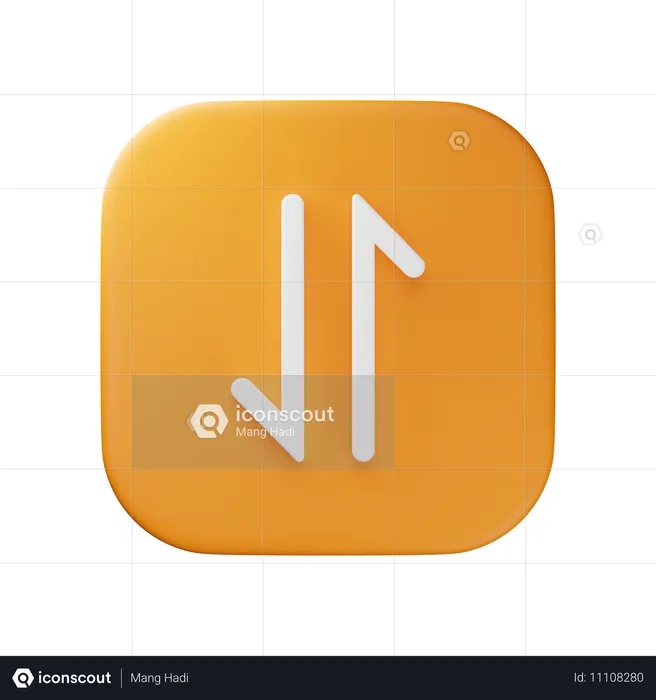 Mobile Data  3D Icon