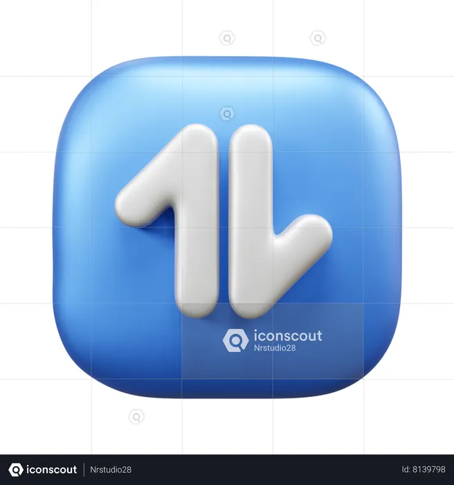 Mobile Data  3D Icon