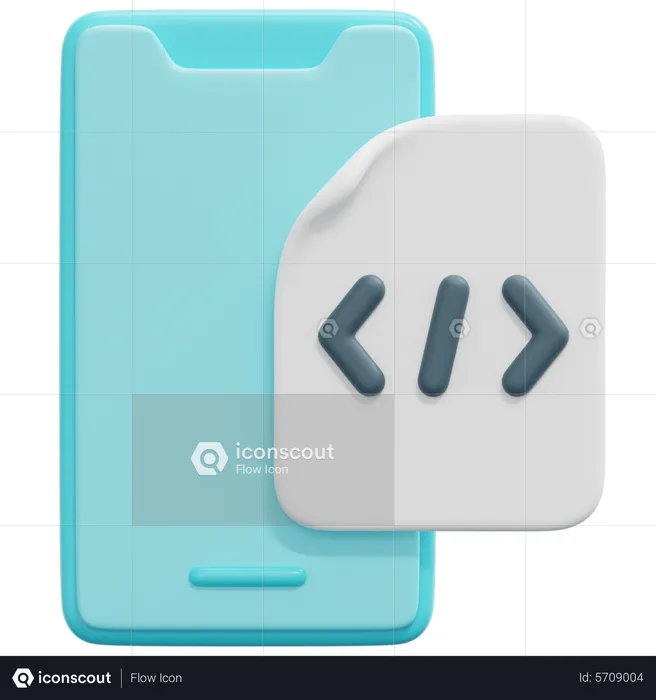 Mobile Development  3D Icon