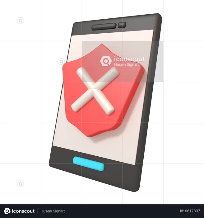 Mobile Error  3D Icon