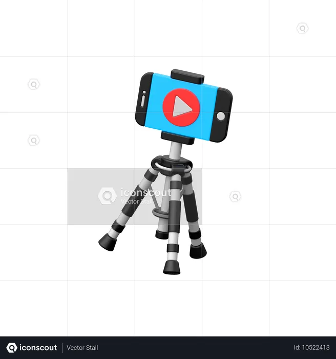 Mobile Filming  3D Icon