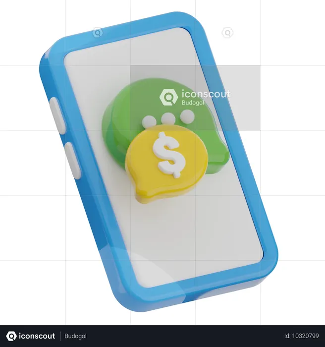 Mobiles Finanzwesen  3D Icon