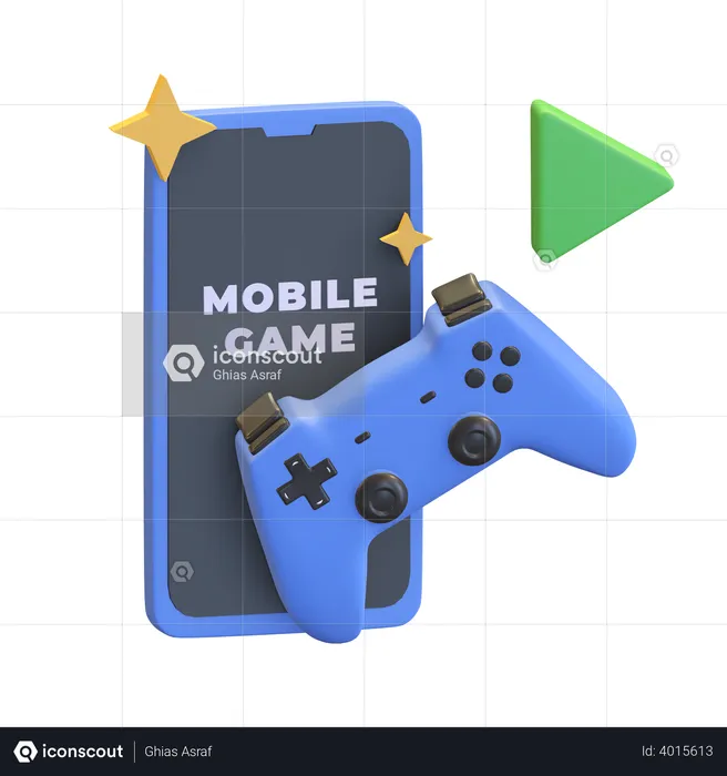 Mobile game  3D Illustration