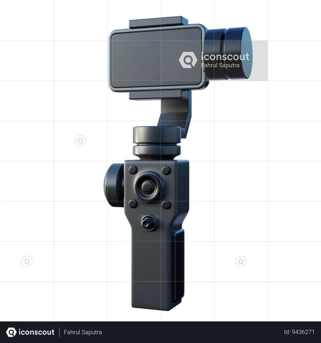 Mobile Gimbal Stabilization  3D Icon