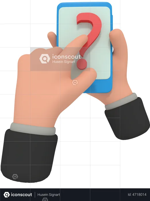 Mobile Help  3D Illustration