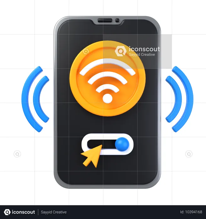 モバイルホットスポット  3D Icon