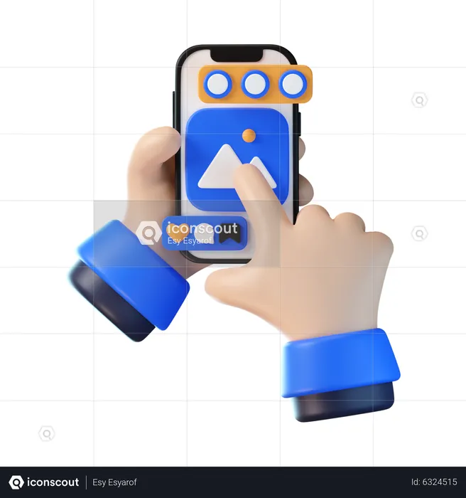 Mobile Image  3D Icon