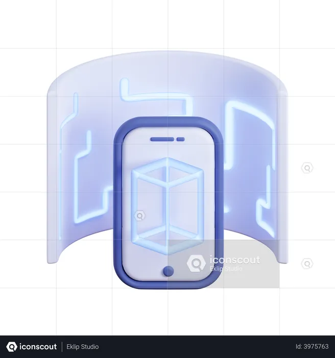 Mobile image with 360 rotation  3D Icon