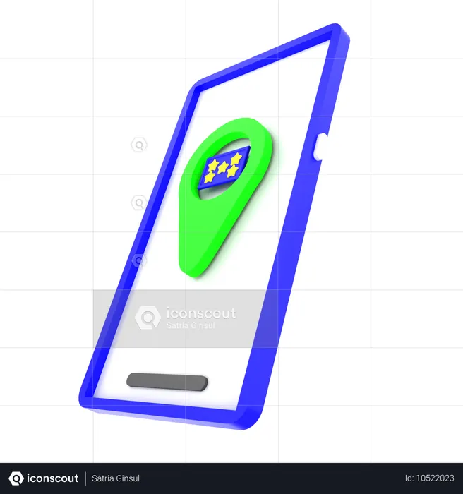 Mobile location  3D Icon