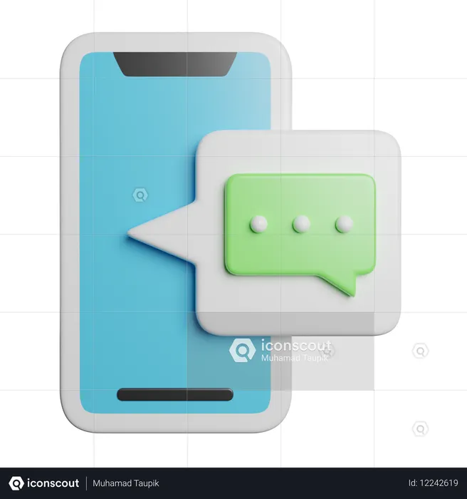 Message mobile  3D Icon