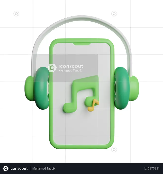 Mobile Music  3D Icon