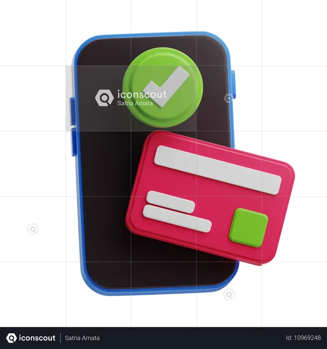 Mobile Payment  3D Icon