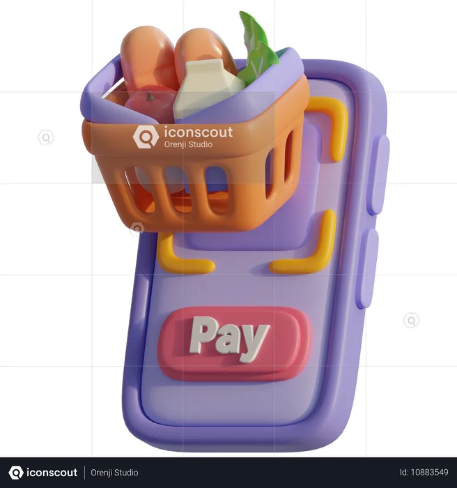 Mobile Payment  3D Icon