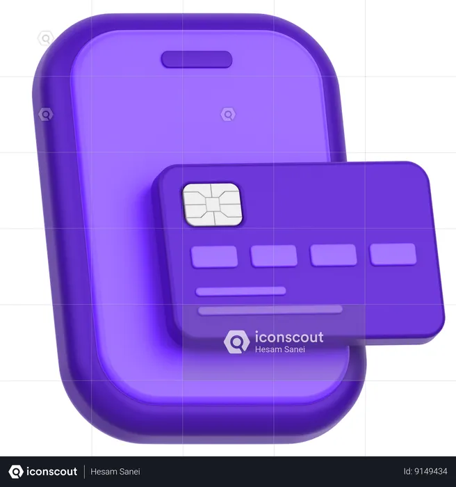 Mobile Payment  3D Icon