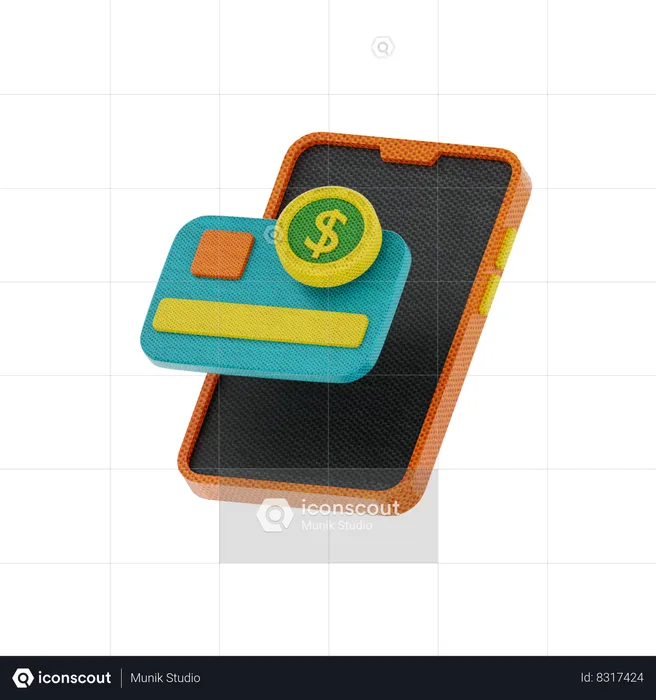 Mobile Payment  3D Icon