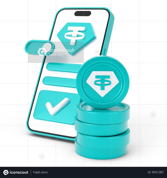 Mobile payment  3D Icon