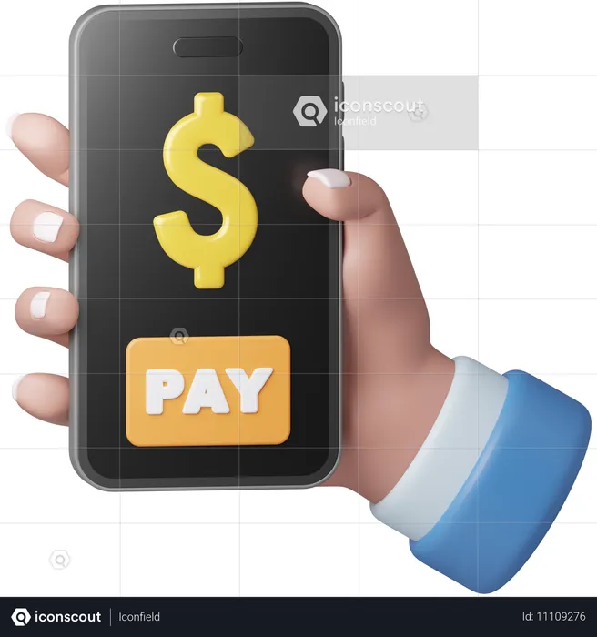 Mobile Payment  3D Icon