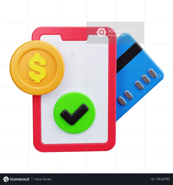 Mobile Payment  3D Icon